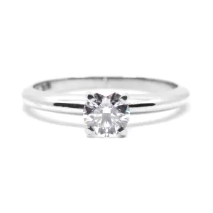 0.50ct Diamond Solitaire Engagement Ring | Pre-Loved | Platinum