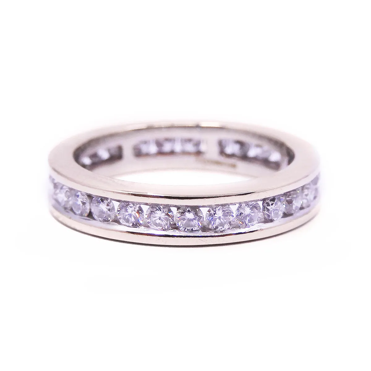 0.87ct Princess Cut Diamond Full Eternity Ring | Pre-Loved | 18K Yellow Gold