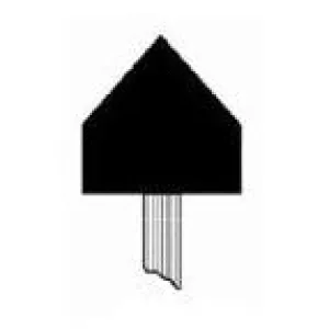 1-1/8" x 1-1/8" Mounted Points PT-60P Brown A Shaped