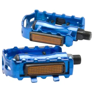 1 Pair BMX MTB Mountain Bicycle Bike Cycling Flat Pedals 9/16 Aluminium Alloy