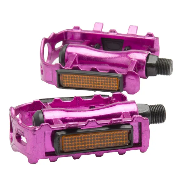 1 Pair BMX MTB Mountain Bicycle Bike Cycling Flat Pedals 9/16 Aluminium Alloy