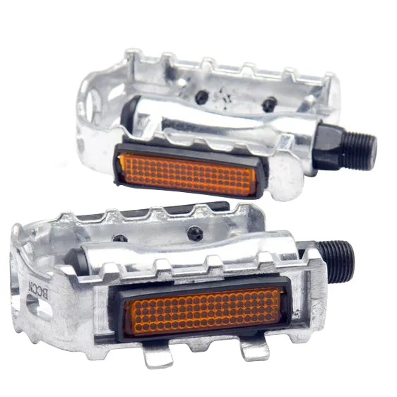1 Pair BMX MTB Mountain Bicycle Bike Cycling Flat Pedals 9/16 Aluminium Alloy