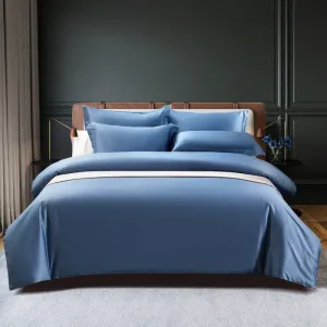 100-Thread-Count Cotton Bedding Set with Embroidery Craftsmanship and Lightweight Style