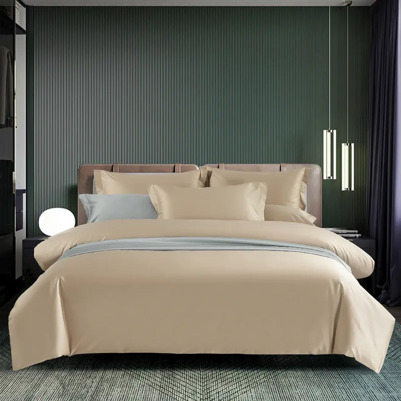100-Thread-Count Cotton Bedding Set with Embroidery Craftsmanship and Lightweight Style