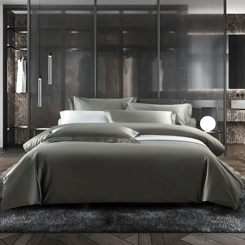 100-Thread-Count Cotton Bedding Set with Embroidery Craftsmanship and Lightweight Style