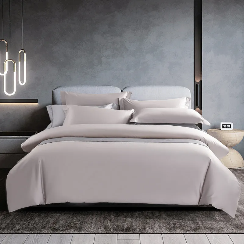 100-Thread-Count Cotton Bedding Set with Embroidery Craftsmanship and Lightweight Style