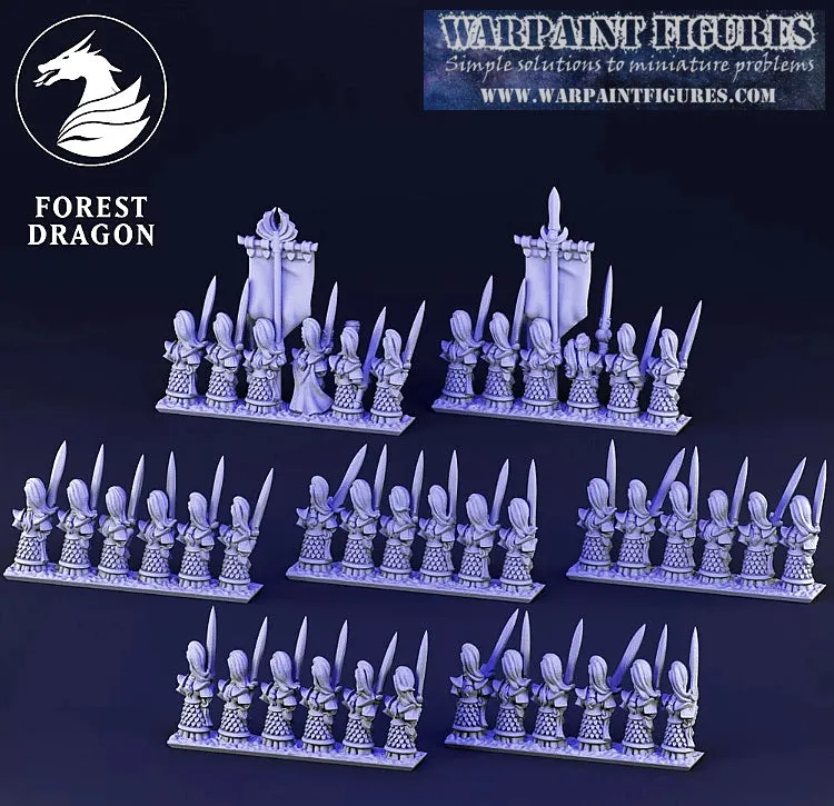 10mm Noble Elves Blade Masters Regiment