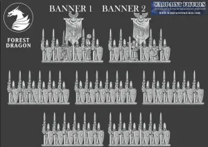 10mm Noble Elves Spear Regiment