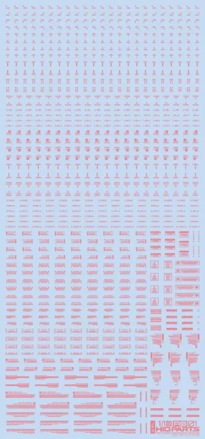 1/100 RB01 Caution Decal Pastel Pink(1pc)