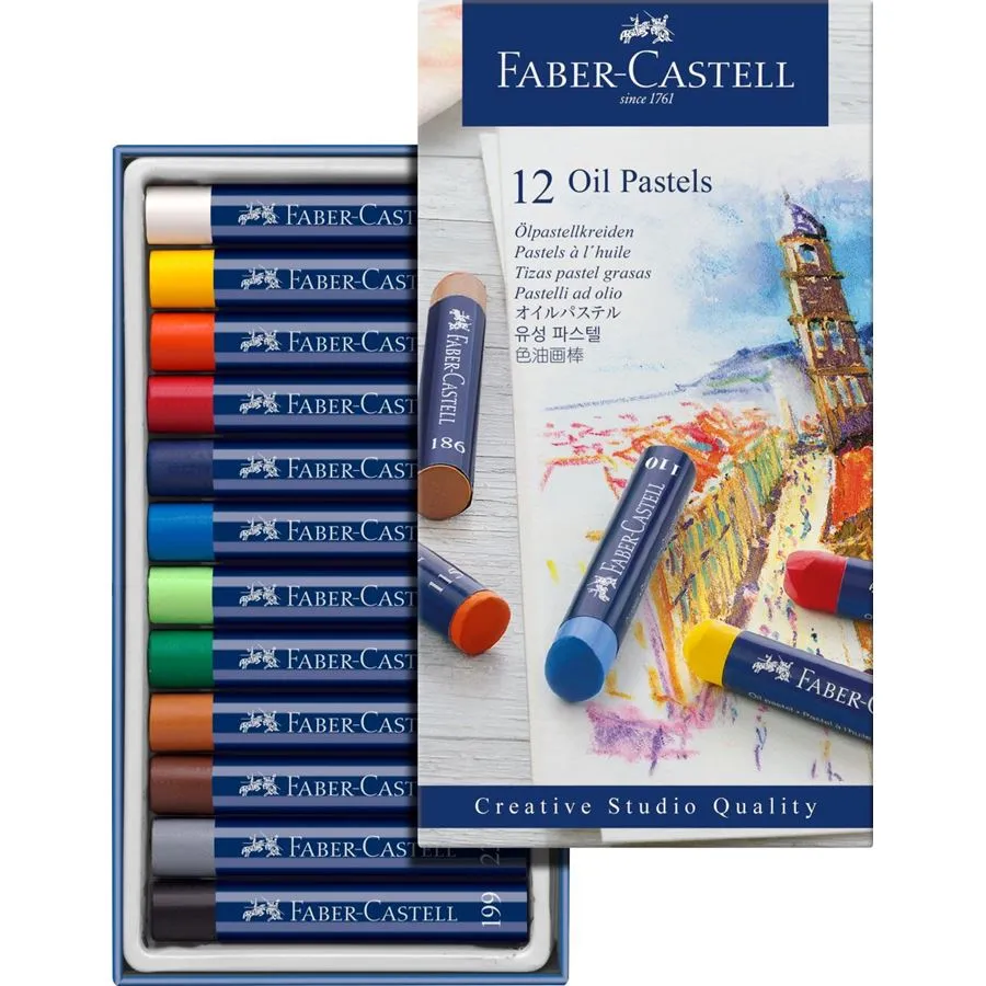 12 Oil Pastels