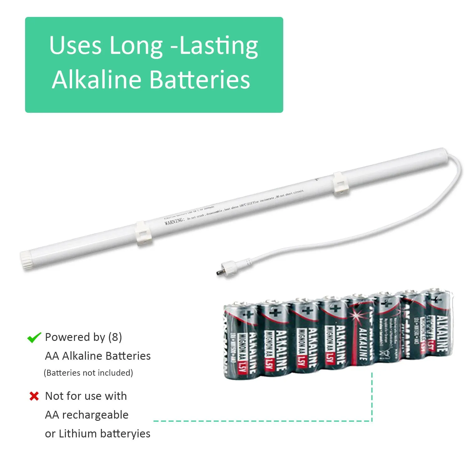12V Battery Packs for Power-Operated Blinds Compatible with Smith & Noble, Hunter Douglas, Windows Shade, Comfortex, and Blindsgalore