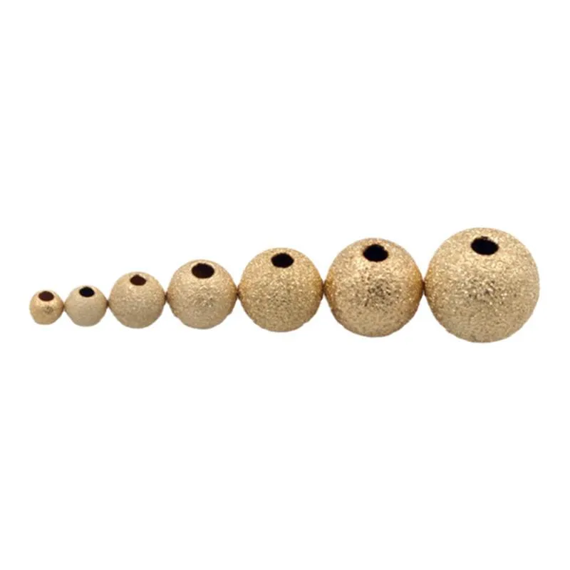 14K Gold Polished Beads Necklace with Diamond Packaging and American Craftsmanship