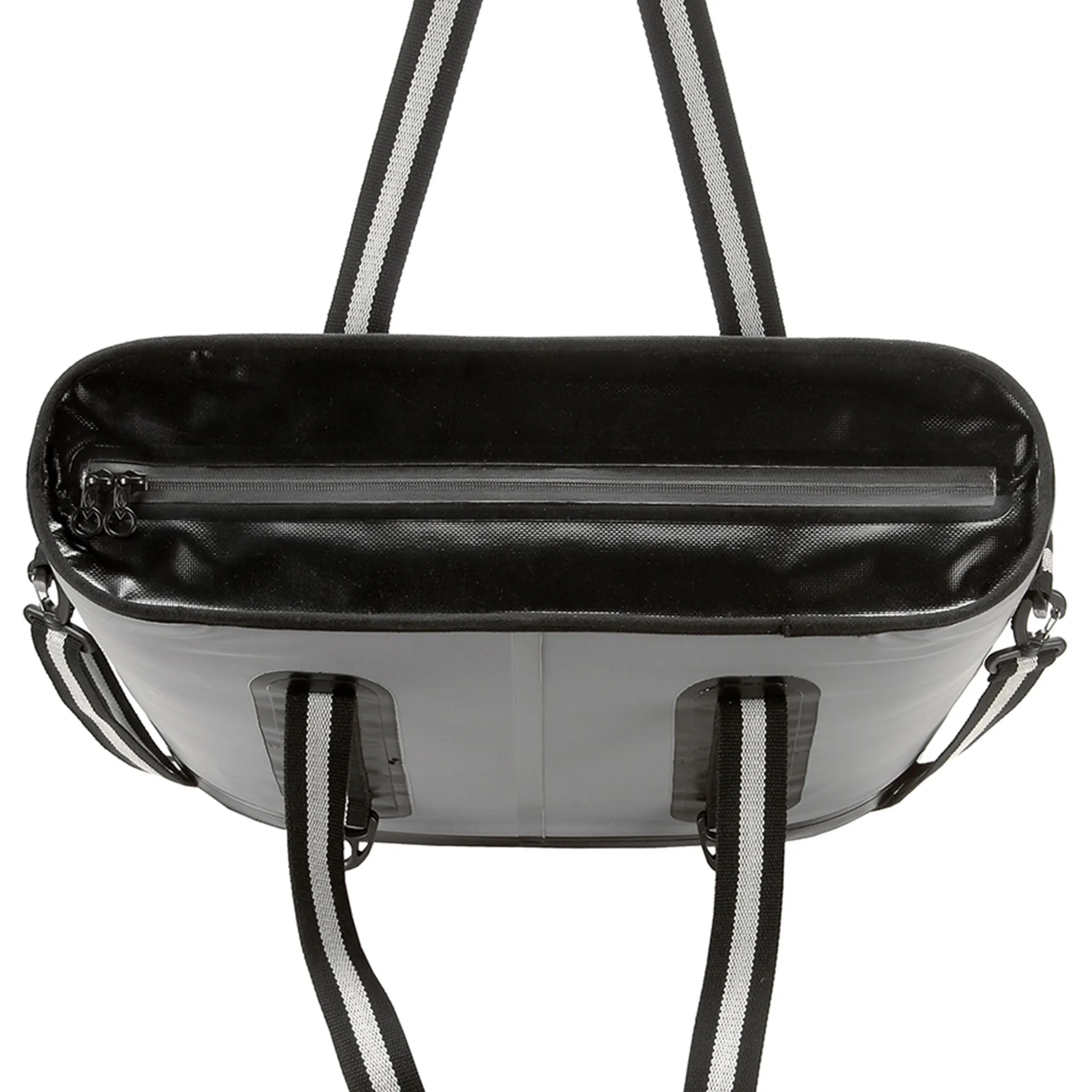 16" Soft Sided Cooler Bag Gray with Black Trim