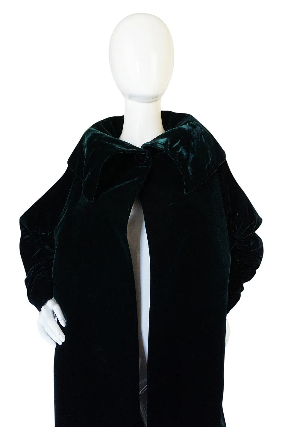 1962 Green Velvet Jacques Griffe Ad Campaign Coat