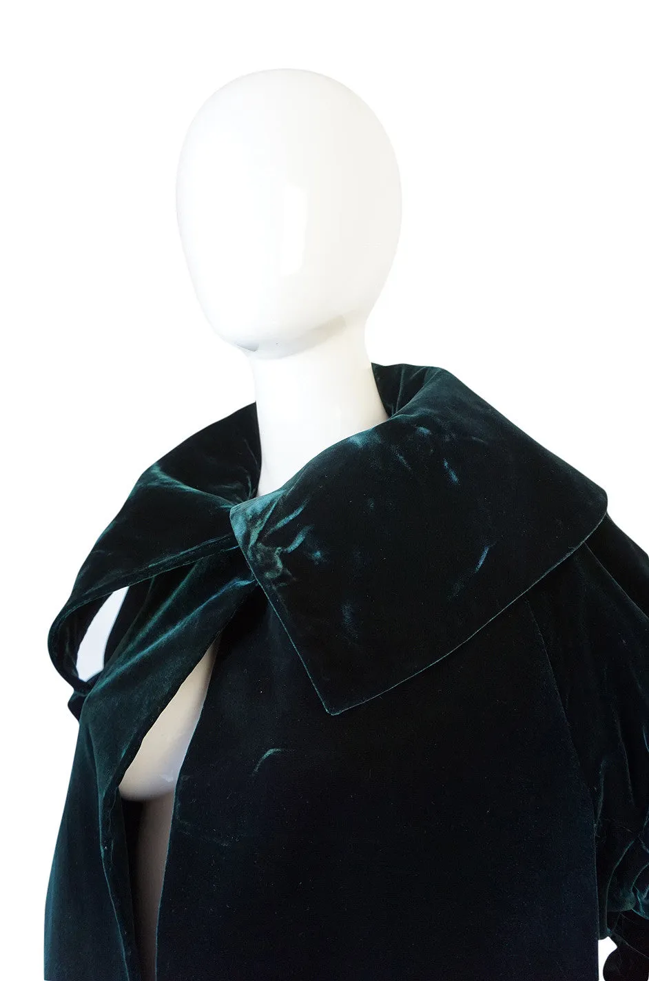 1962 Green Velvet Jacques Griffe Ad Campaign Coat