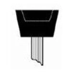 1" x 5/8" Mounted Points PT-60P Brown A Shaped