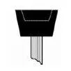 1" x 5/8" Mounted Points PT-60P Brown A Shaped