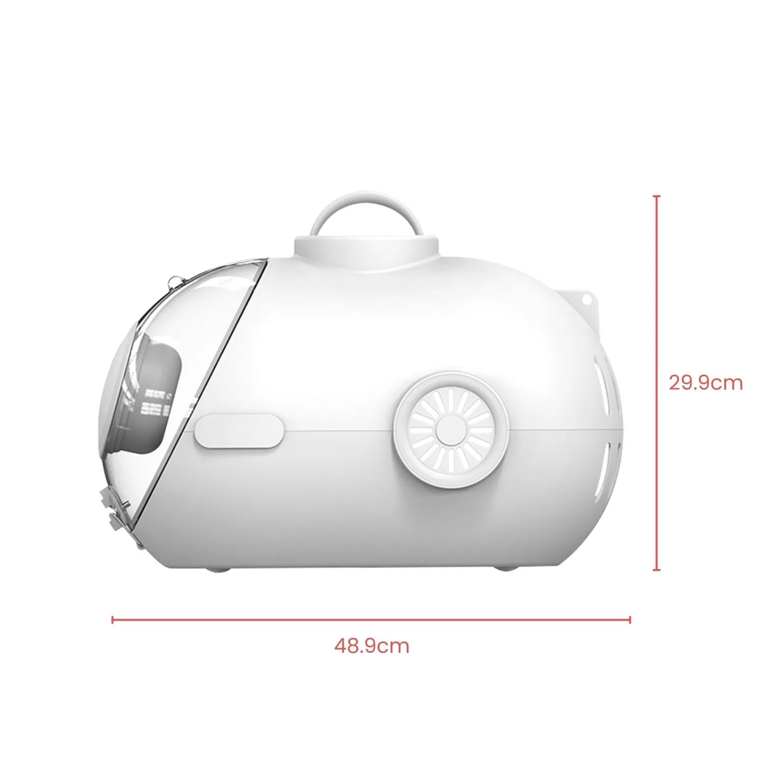 24L Smart Pet Carrier w/ Air Ventilation & Night Light - FLOOFI