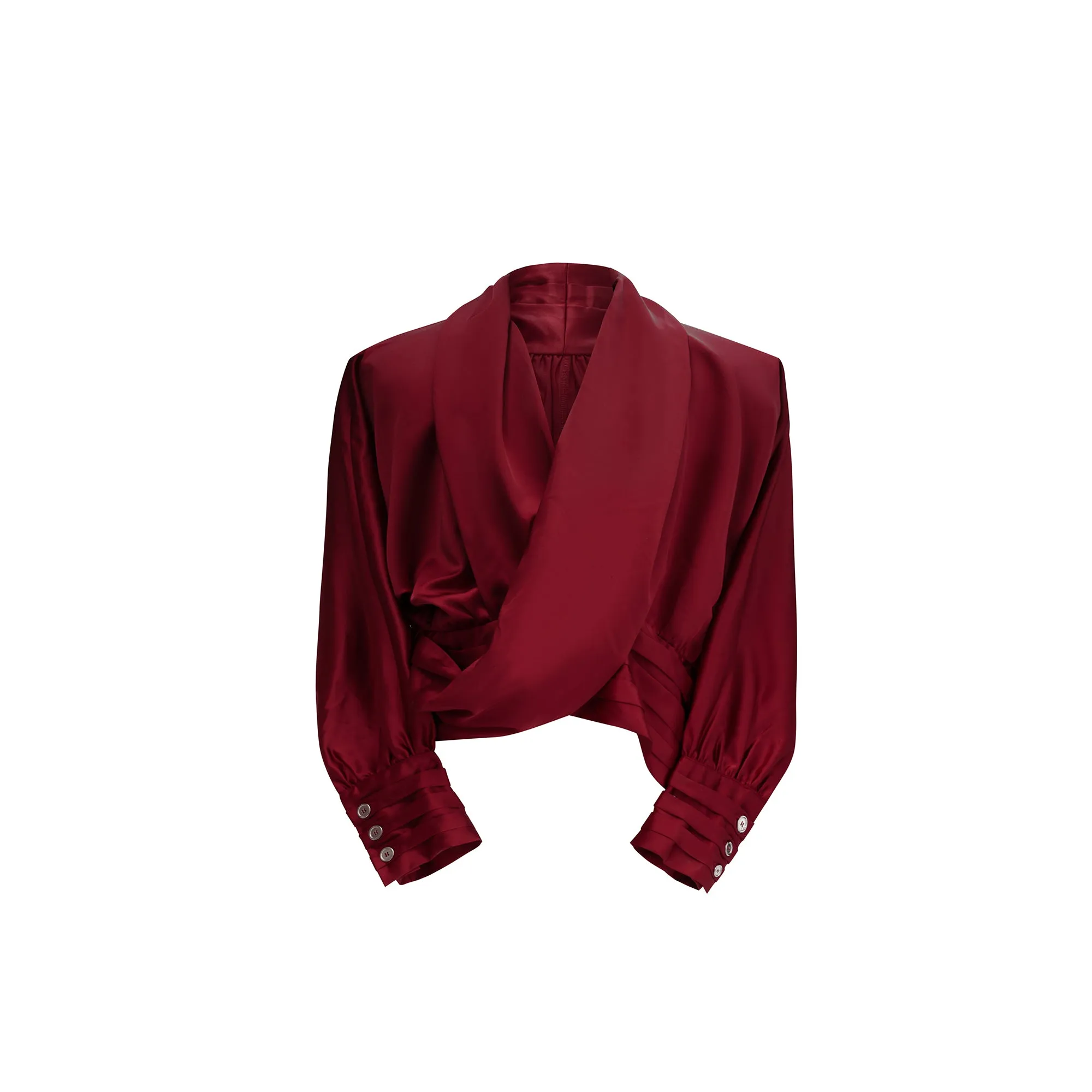 【24s June.】Liquid Texture V-neck Design Lining