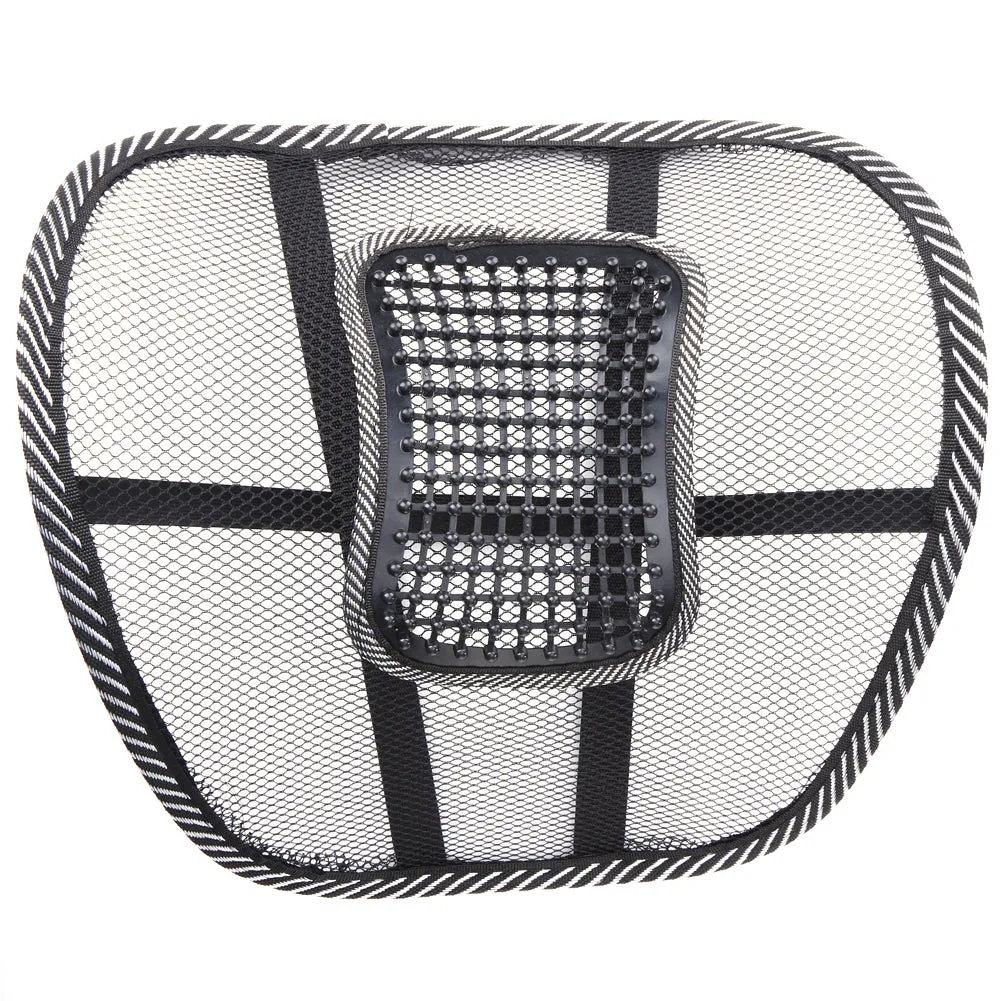 2Pcs Massage Car Cushion Seat Back Mesh/Hollow  Cloth Support Lumbar Waist Chair Massage Back Pillow for Cars Home Office New