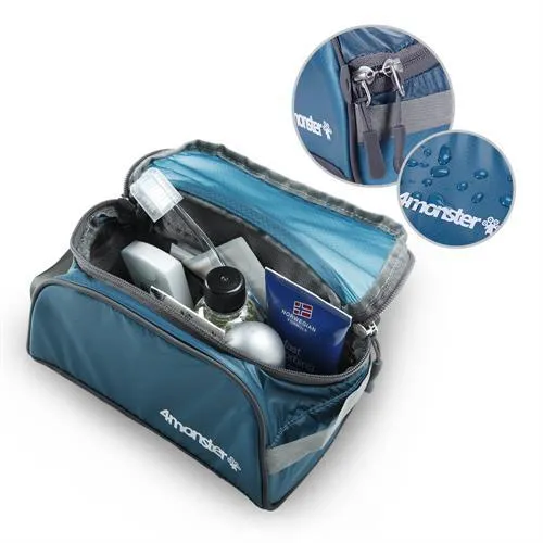 4Monster Waterproof Travel Toiletry Bag Blue