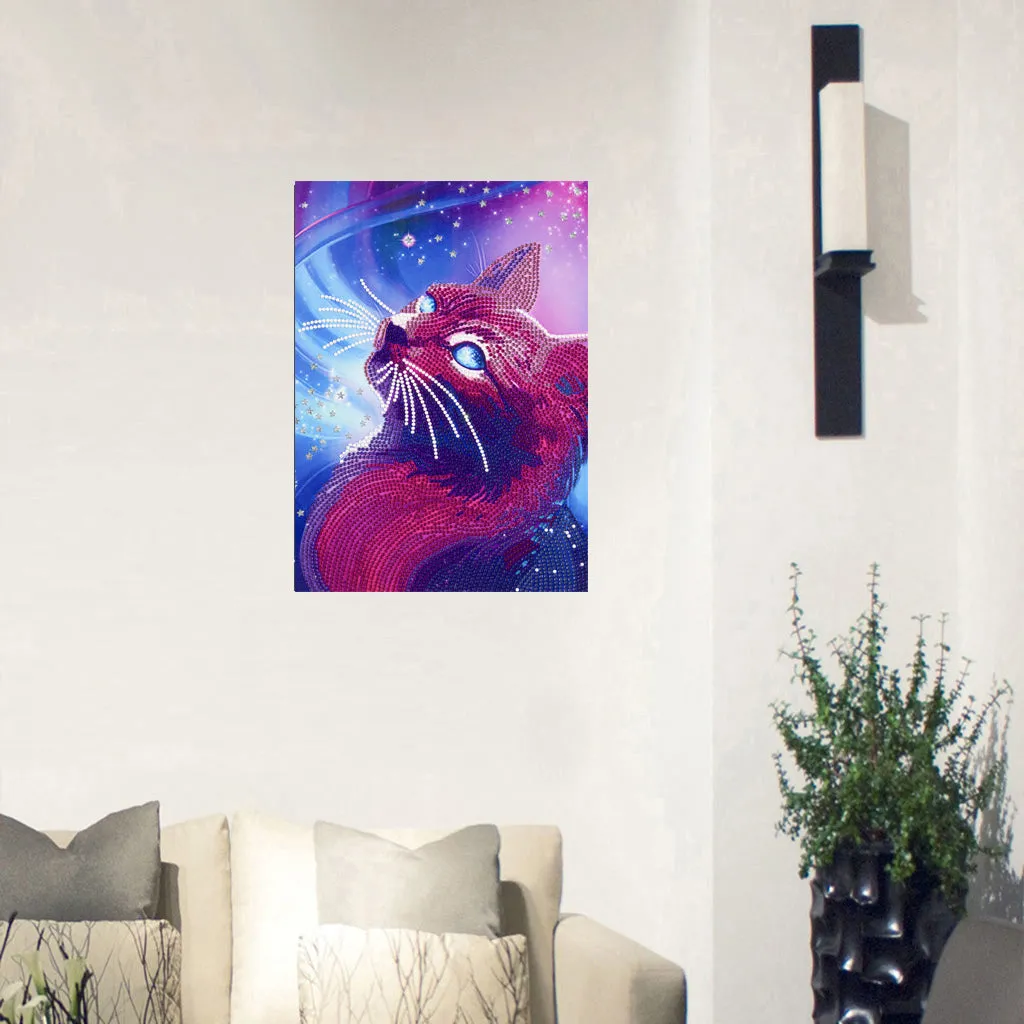 5D DIY  Special-Shaped Diamond- Cat 30*40cm