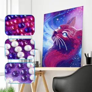 5D DIY  Special-Shaped Diamond- Cat 30*40cm