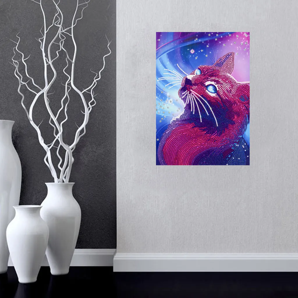 5D DIY  Special-Shaped Diamond- Cat 30*40cm