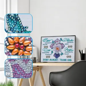 5D DIY Special Shaped  -Flower 30*40CM