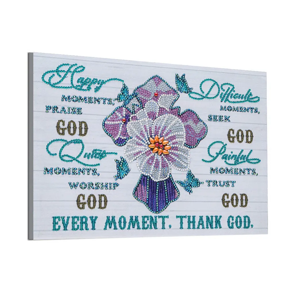 5D DIY Special Shaped  -Flower 30*40CM