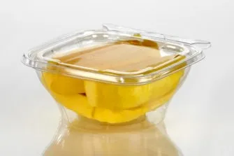 8 oz. Square to Round Tamper Resistant Container (300 Per Case)