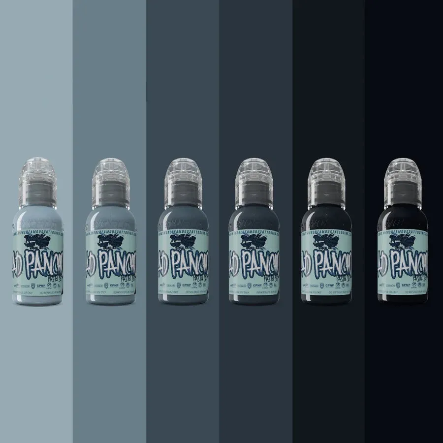 A.D. Pancho Pastel Greys Set — World Famous Tattoo Ink — Pick Size