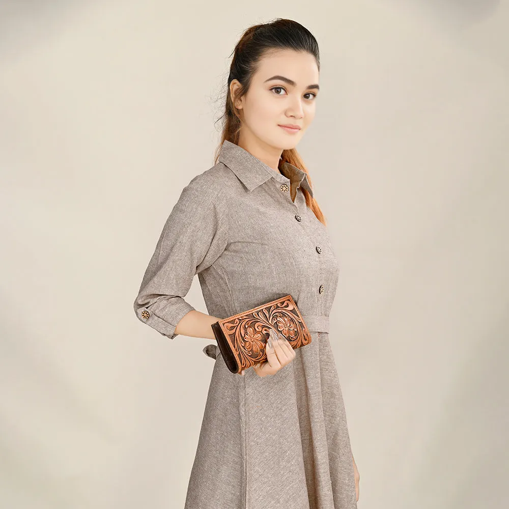 ADBGA428 American Darling Hand Tooled Genuine Leather Women Bag Western Handbag Purse