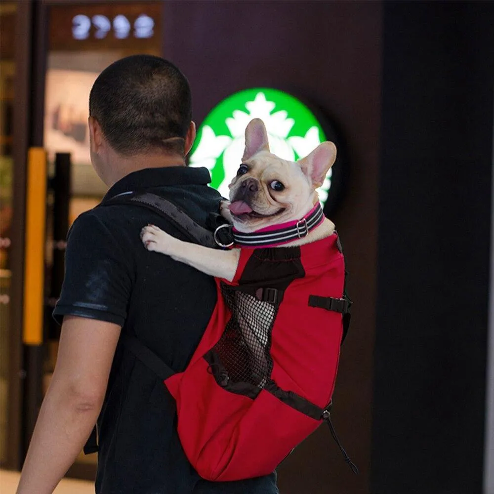Adjustable Reflective Carrier Bag For Dogs - Outdoor Travel Backpack