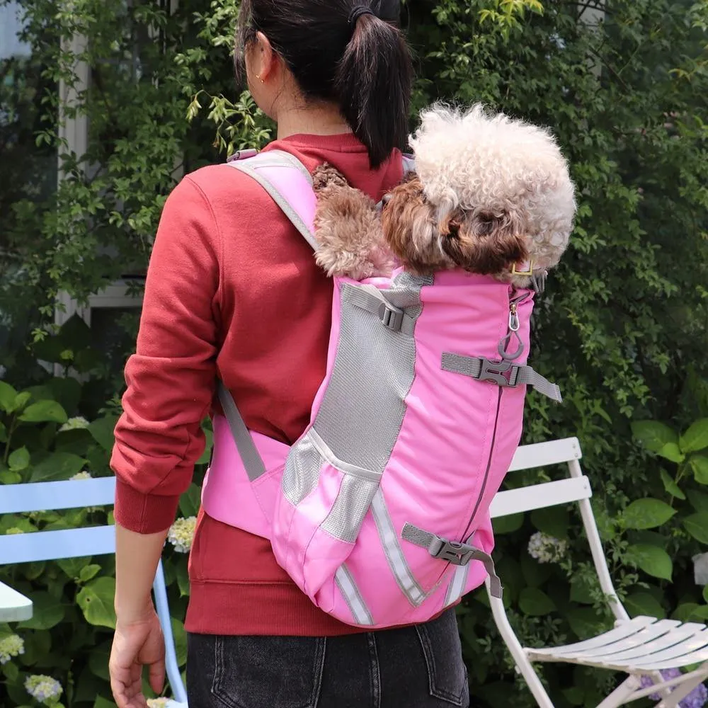 Adjustable Reflective Carrier Bag For Dogs - Outdoor Travel Backpack