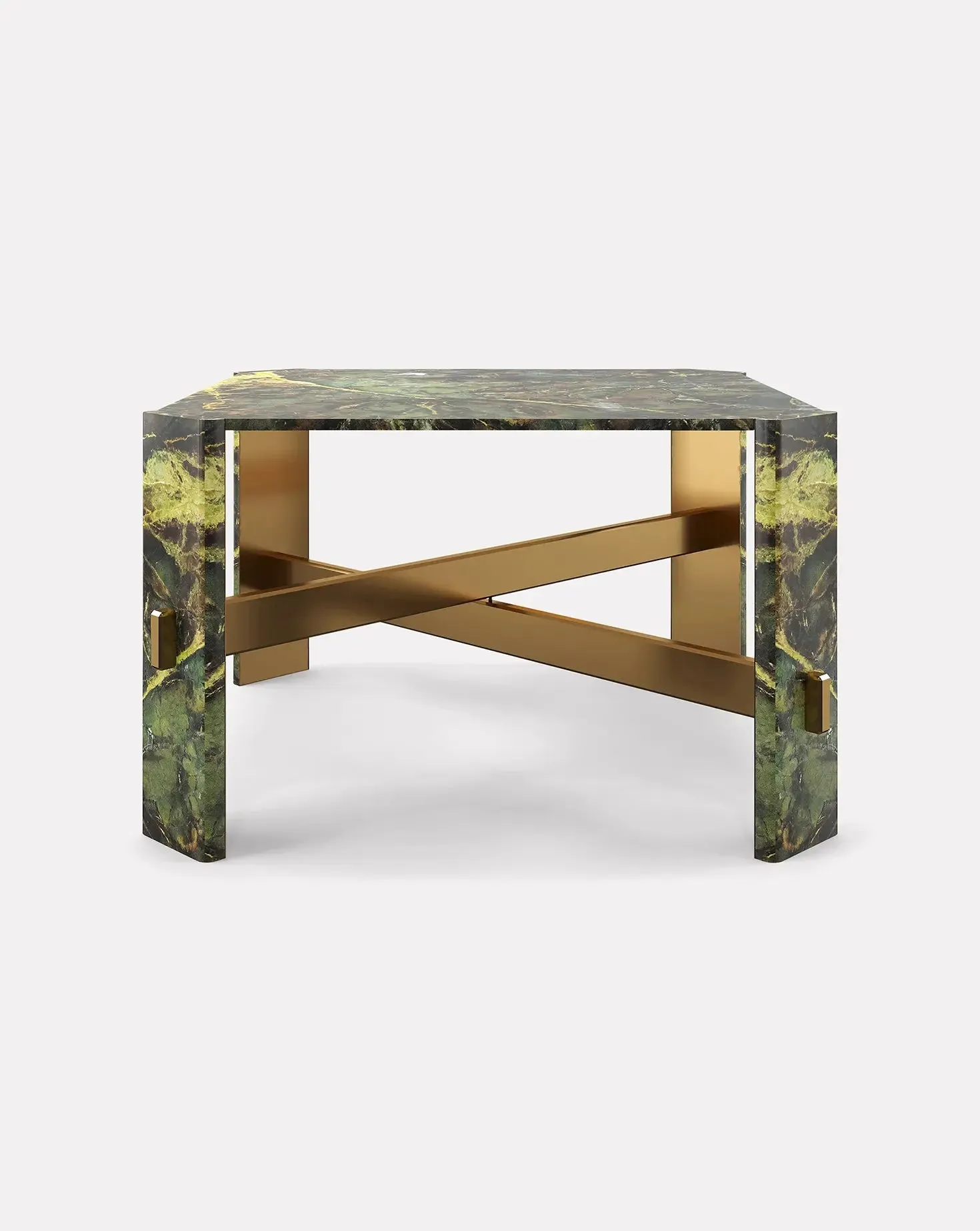 Alani Verde Borgogna Marble Dining Table