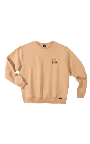 ALMOND PASTEL CLUB CREWNECK