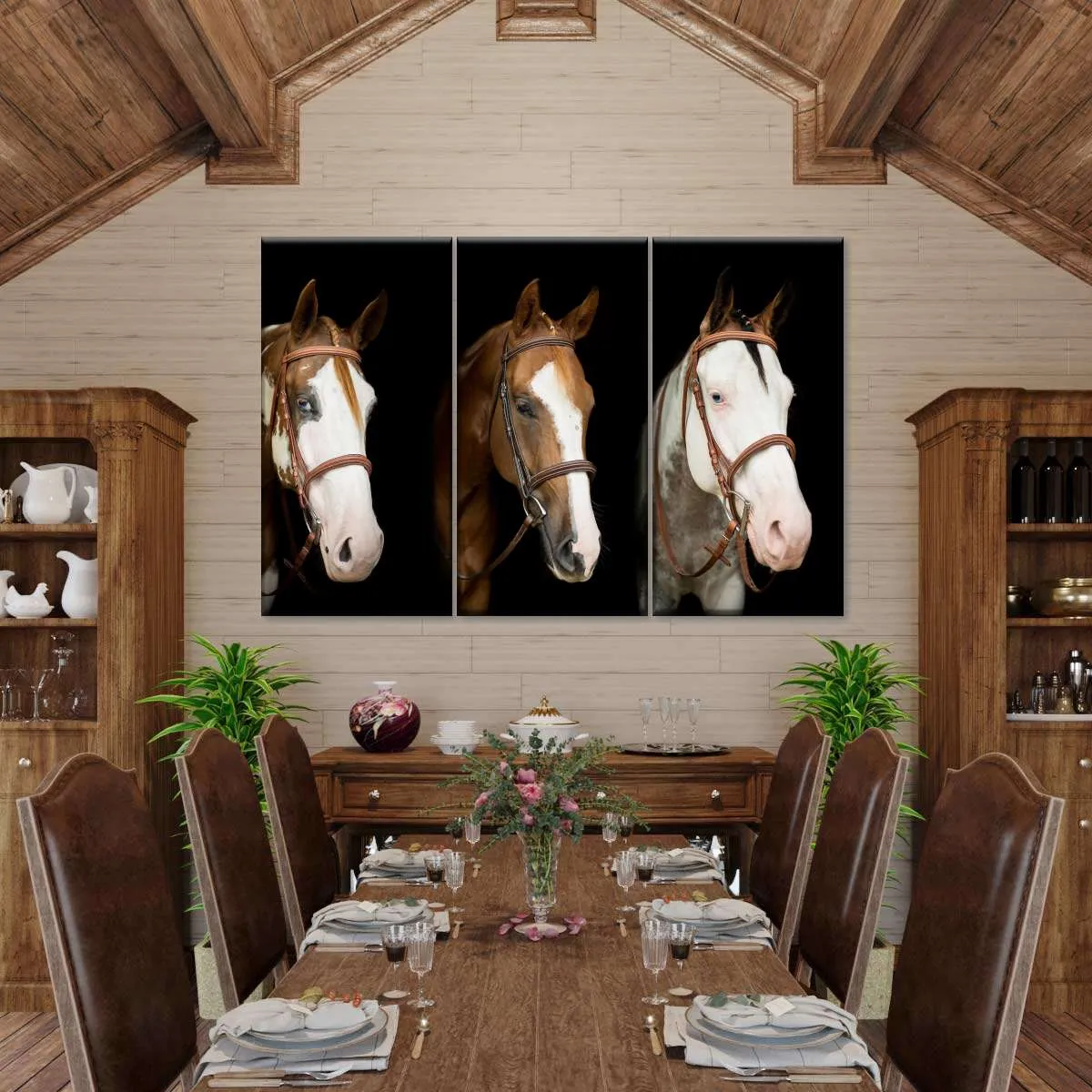 American Paint Horses Wall Art choice of styles