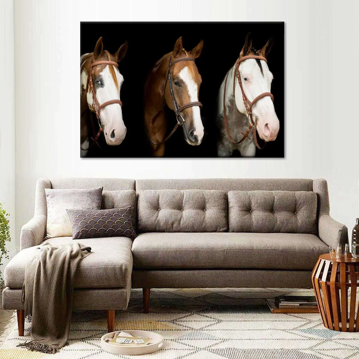 American Paint Horses Wall Art choice of styles