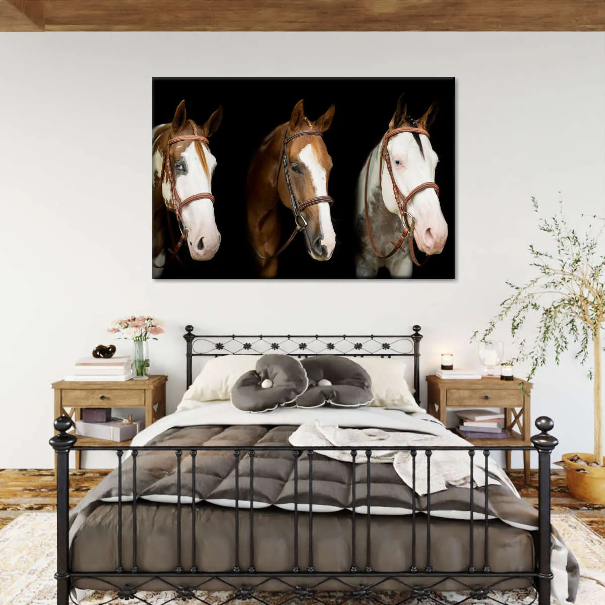 American Paint Horses Wall Art choice of styles