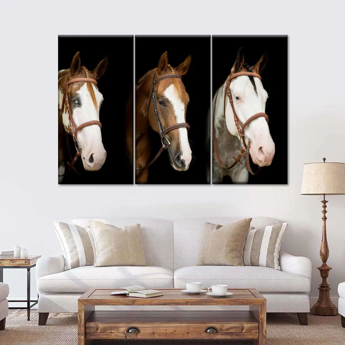 American Paint Horses Wall Art choice of styles