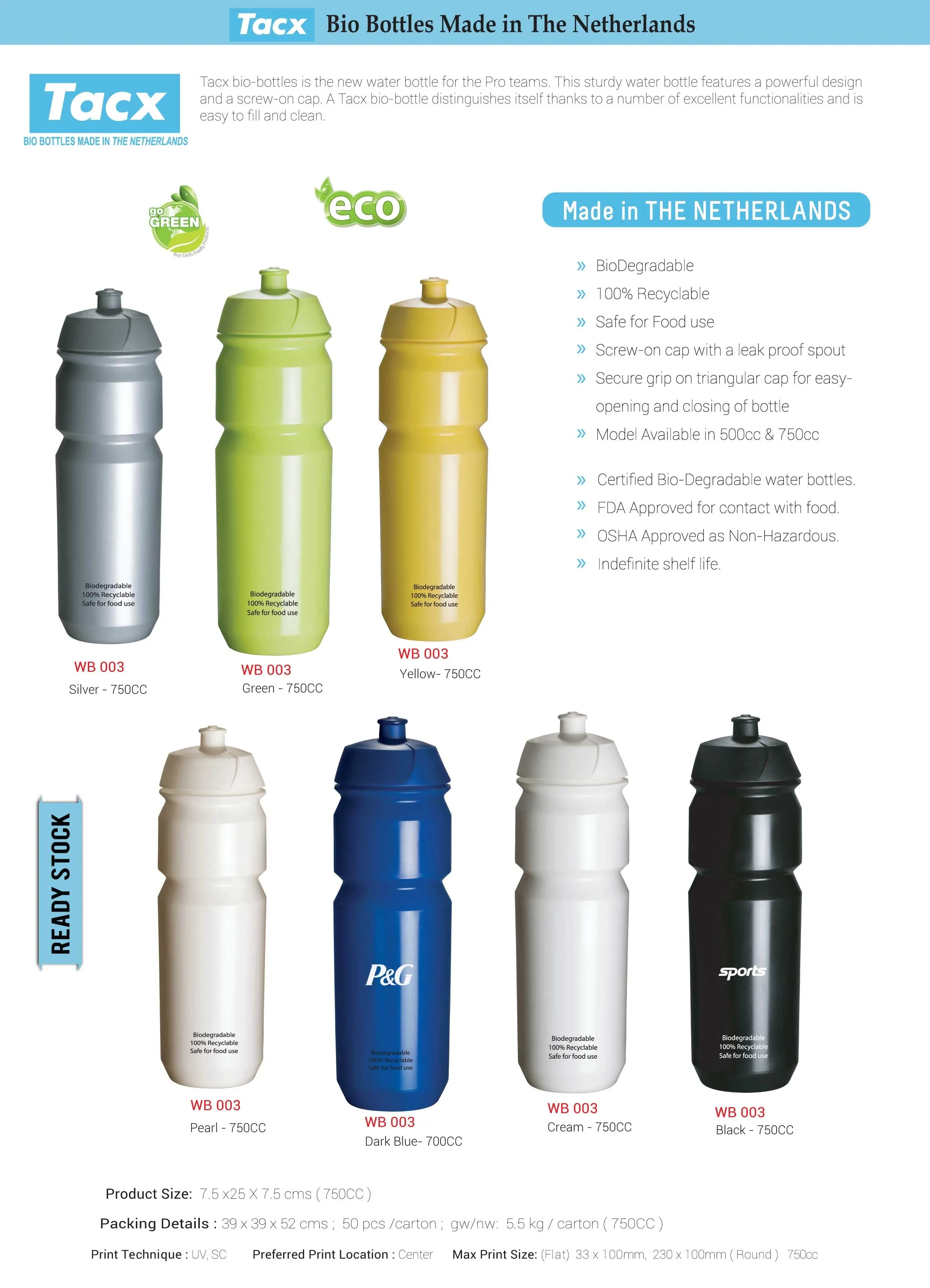 AMS - WB 002 - Eco Friendly bottle - 500cc