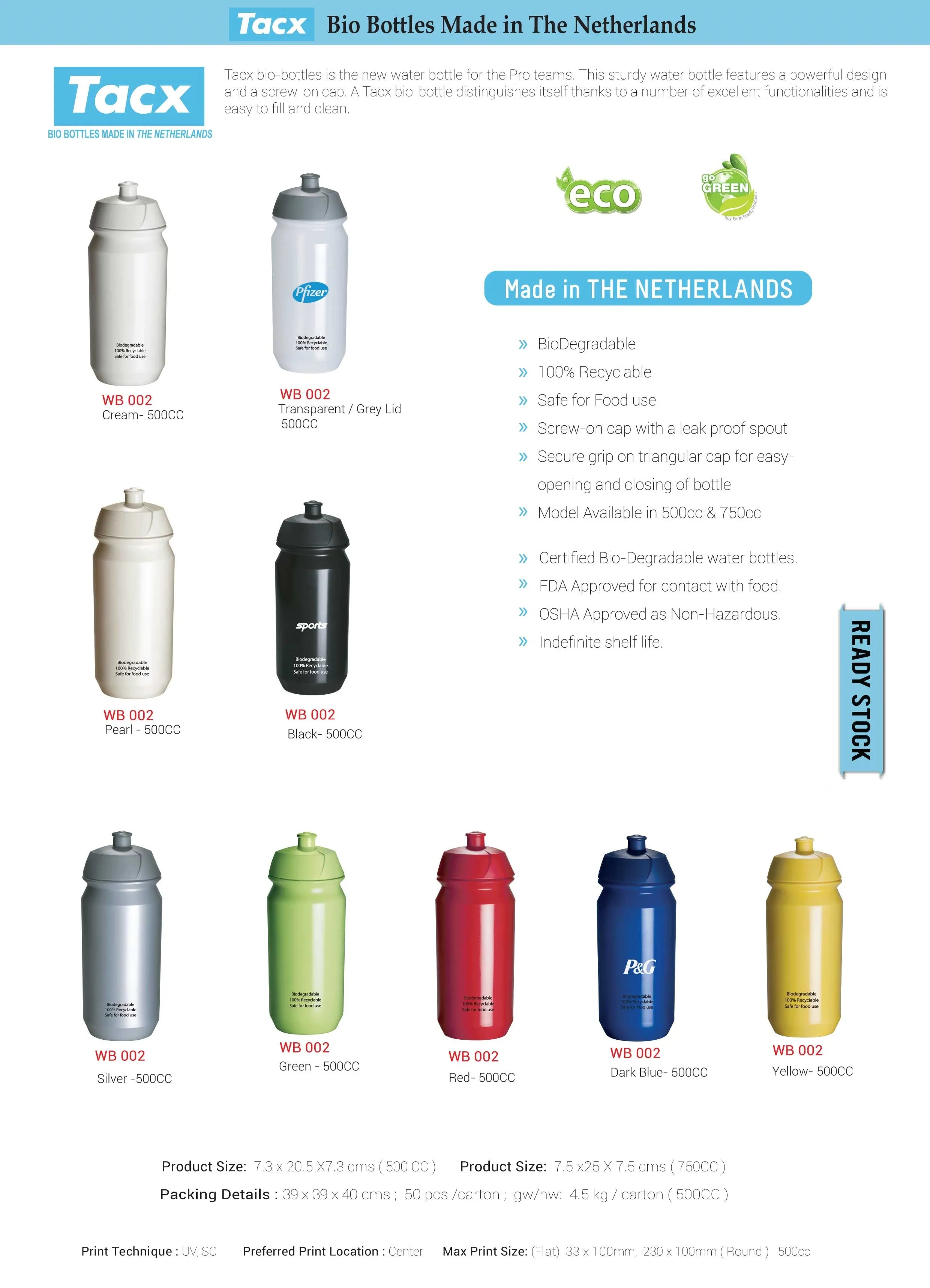 AMS - WB 002 - Eco Friendly bottle - 500cc