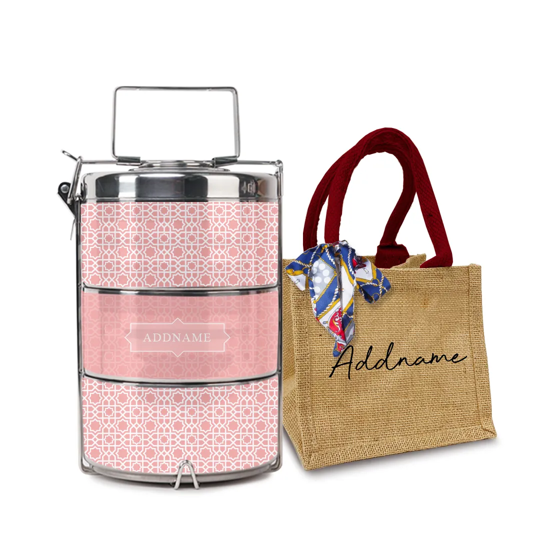 Annas Series - Peach Tiffin Carrier