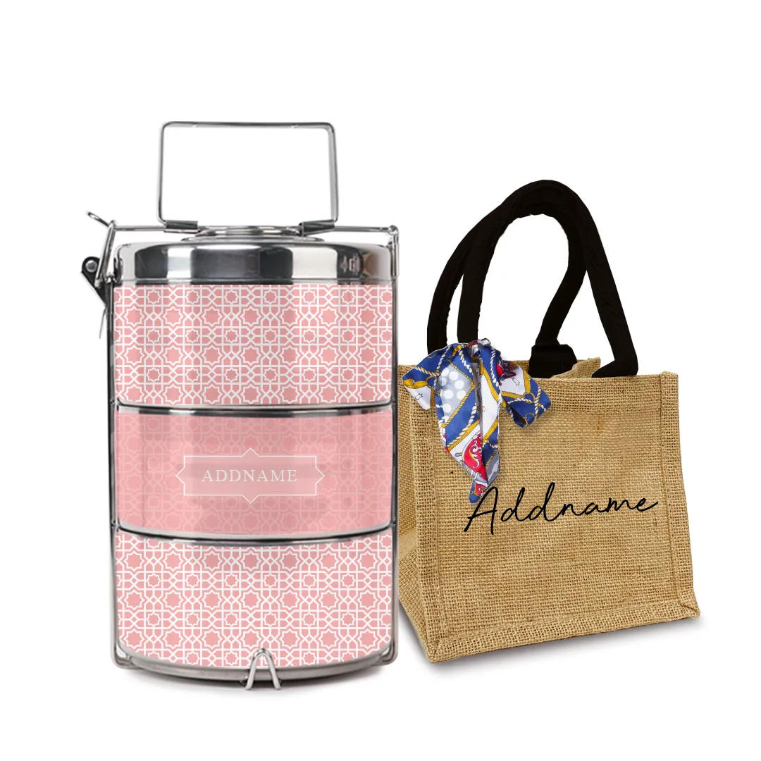 Annas Series - Peach Tiffin Carrier
