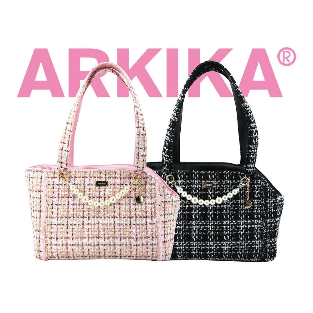 ARKIKA Tweed Fabric Pet Carrier Bag