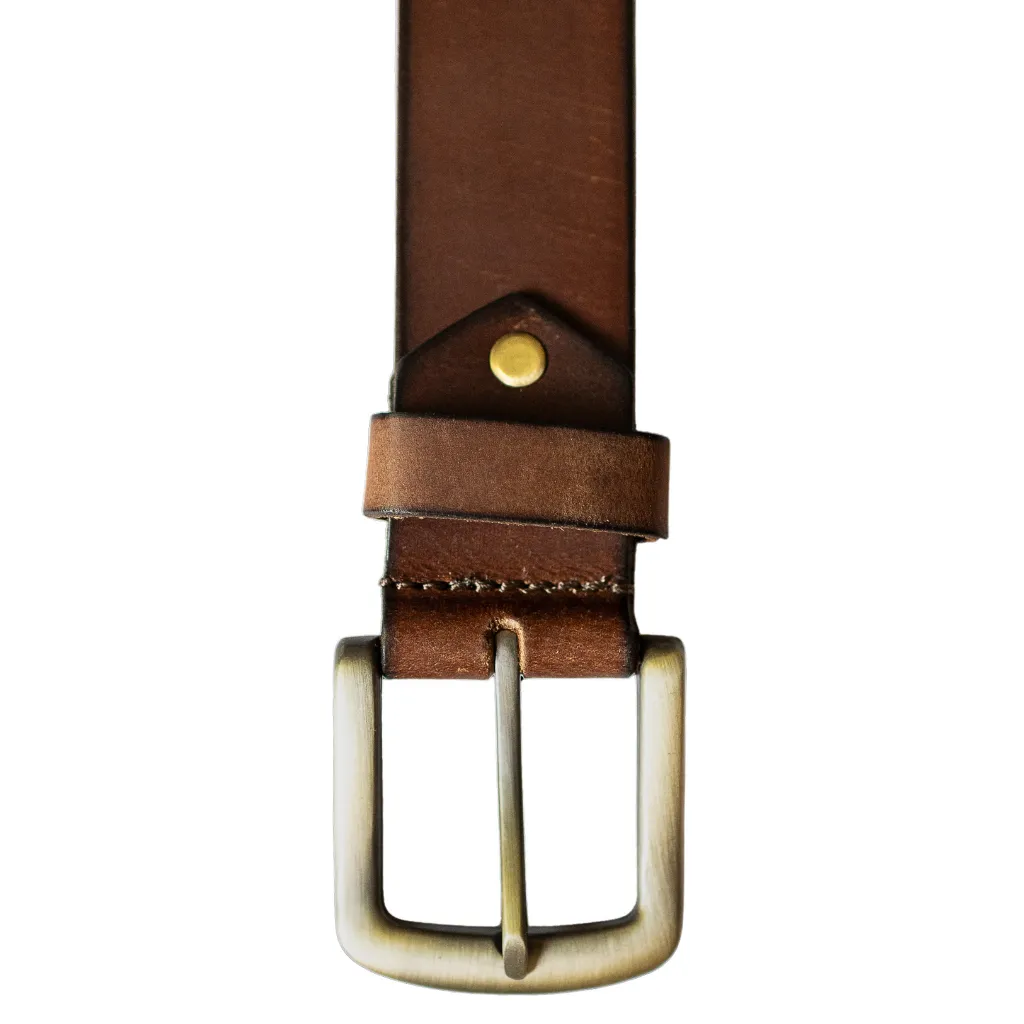 Arthur Men’s 35mm Classic Buckle Leather Belt