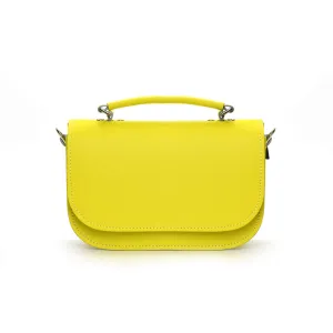 Aura Handmade Leather Bag - Daffodil Yellow