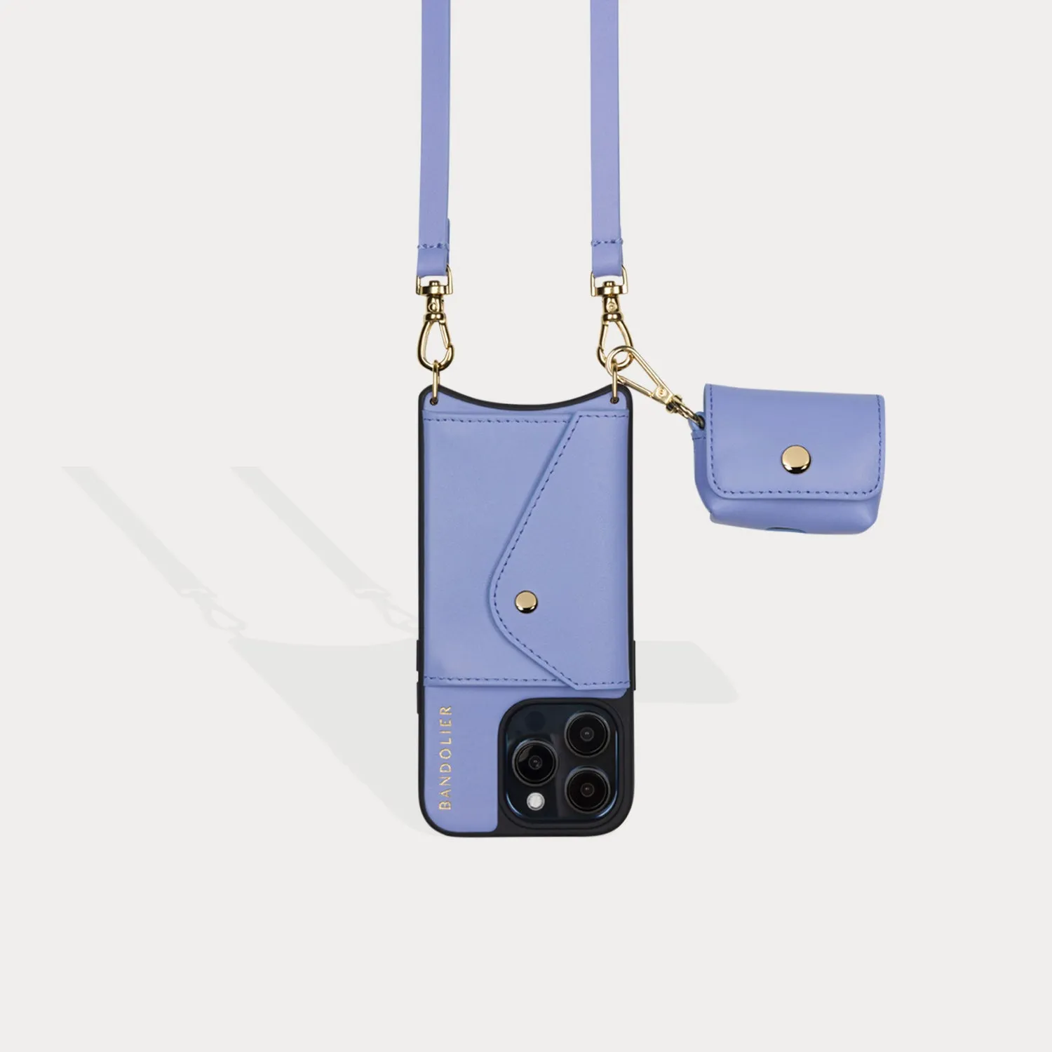Avery AirPods Clip-On Pouch - Lavender/Gold