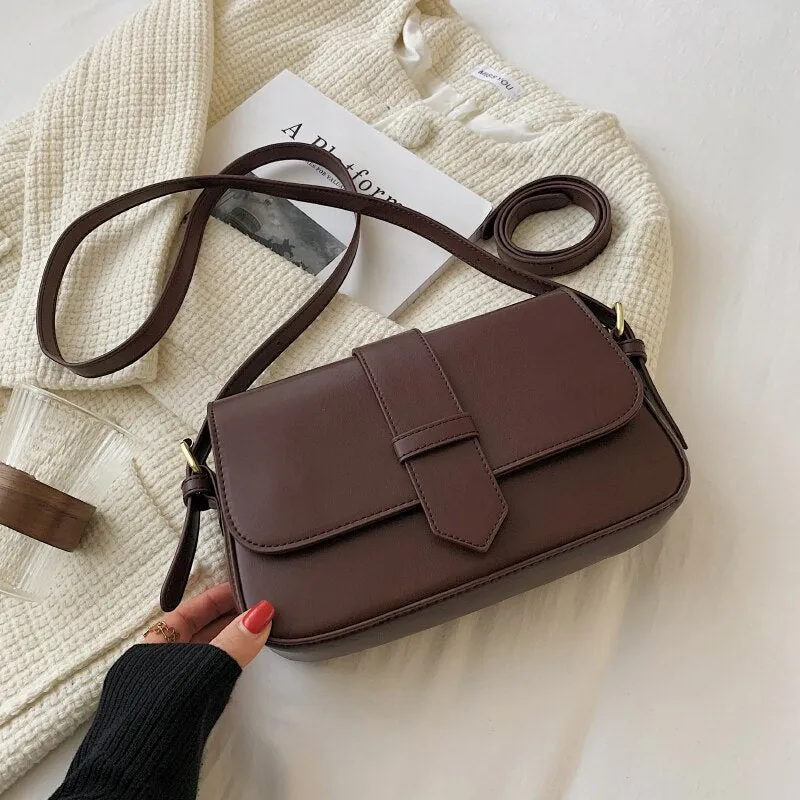 Back to College Ladies retro square shoulder bag fashion casual shoulder bag mini messenger bag autumn and winter new ladies bag purse